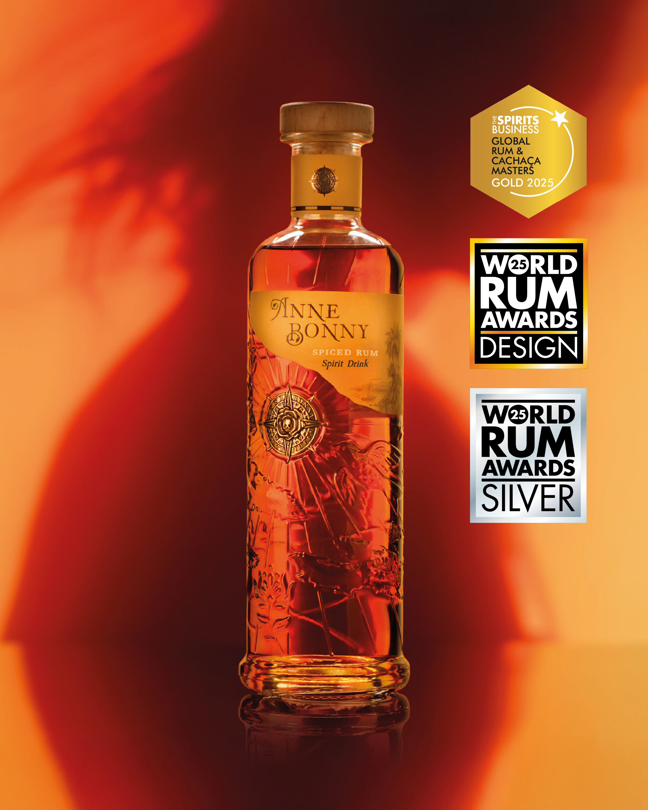 Anne Bonny™ Spiced Rum - 70cl Rhum Maison Villevert