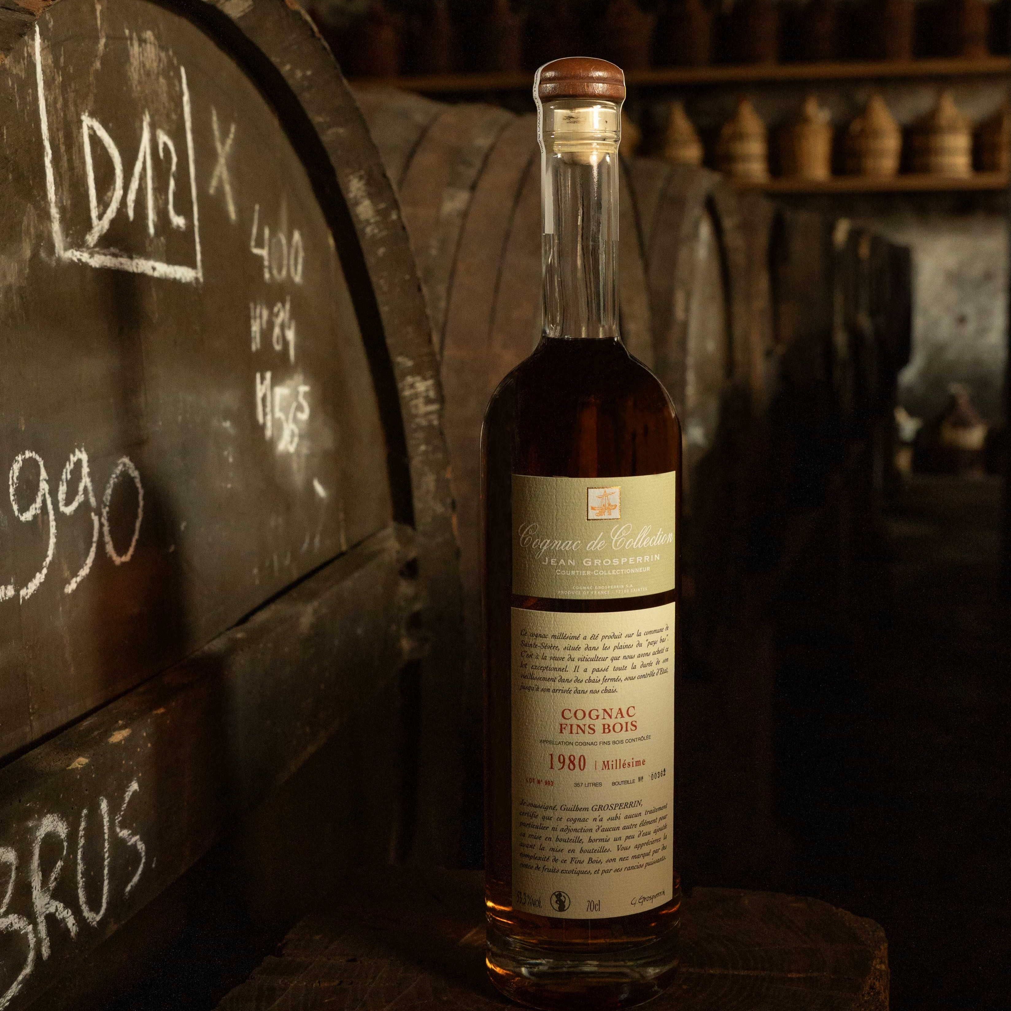 Cognac Grosperrin Vintage Fins Bois 1980 Cognac Maison Villevert
