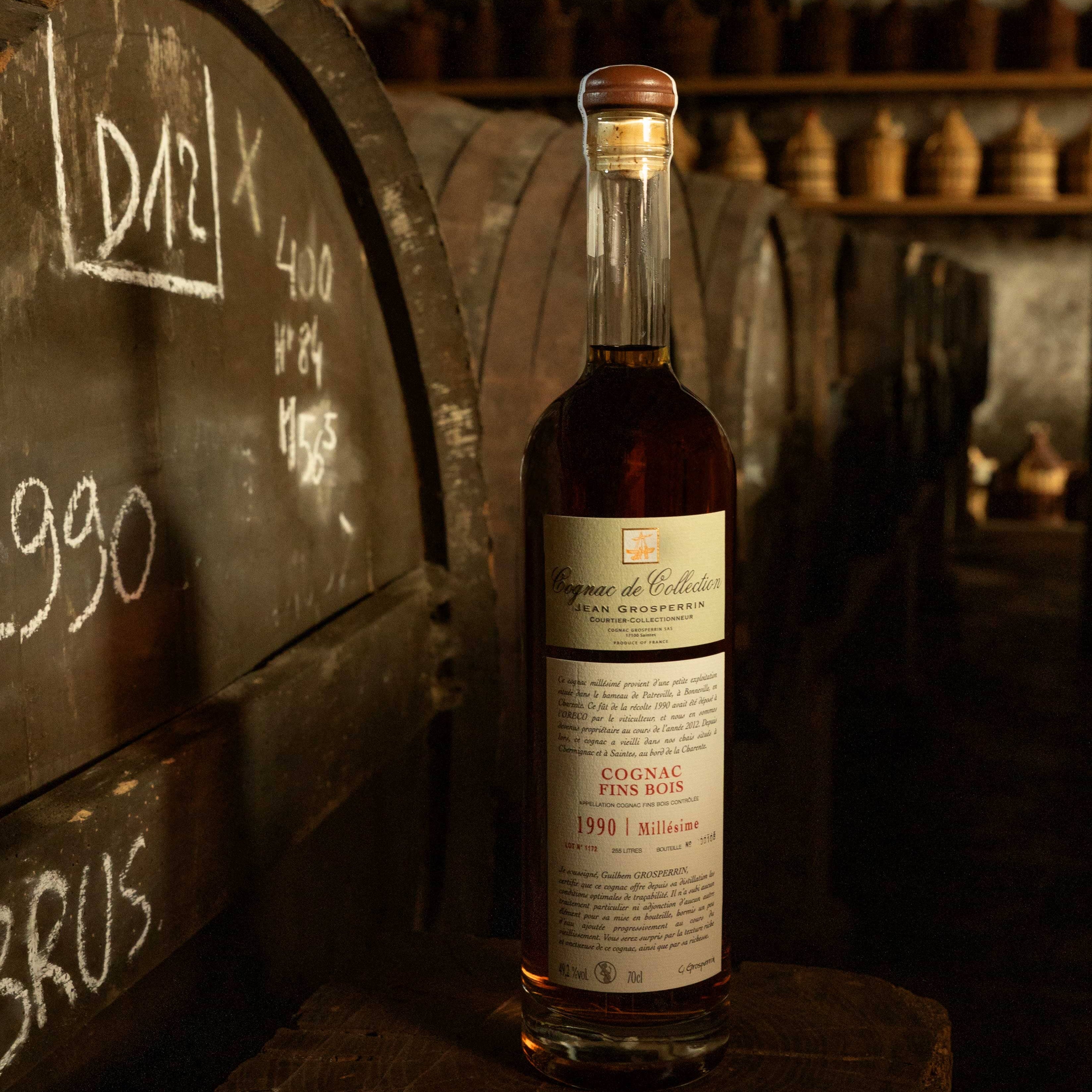 Cognac Grosperrin Vintage Fins Bois 1990 Cognac Maison Villevert
