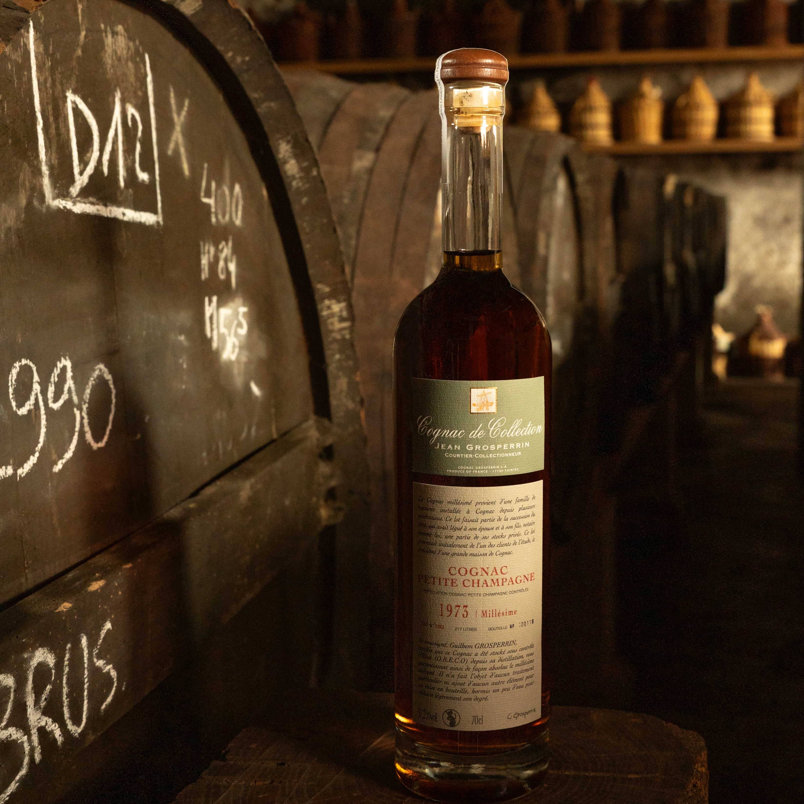Cognac Grosperrin Vintage Petite Champagne 1973 51,2° Cognac Maison Villevert