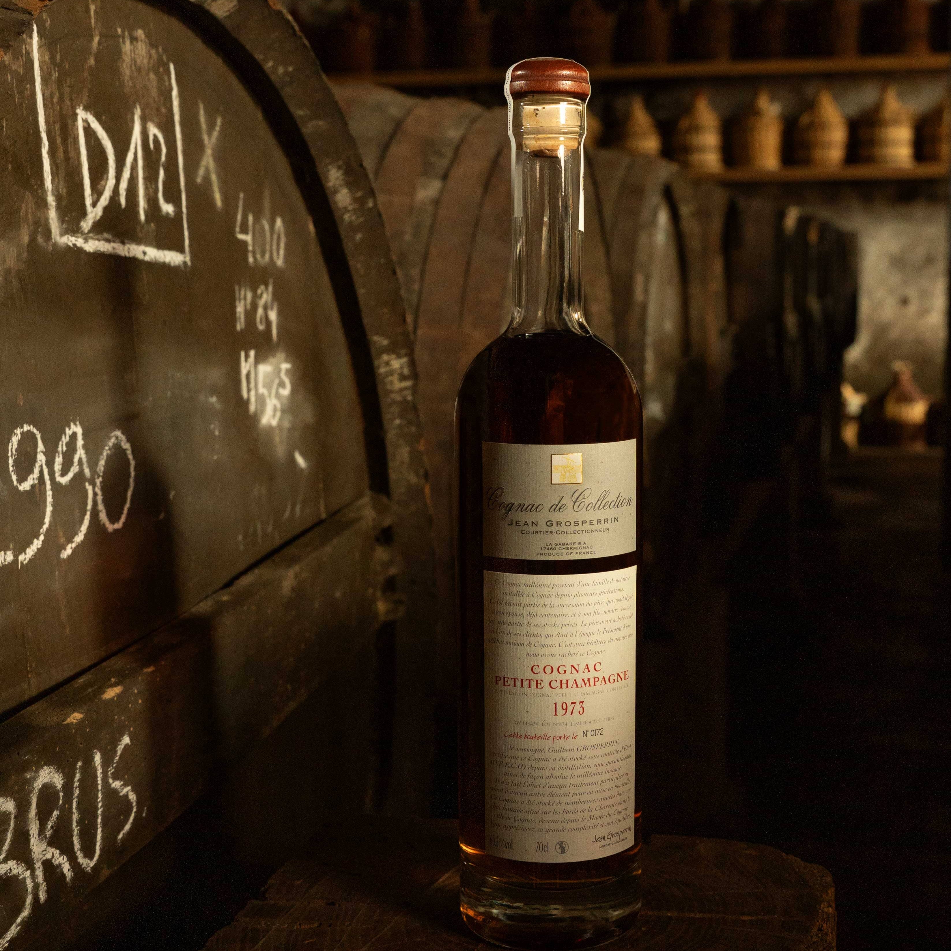 Cognac Grosperrin Vintage Petite Champagne 1973 60,3° Cognac Maison Villevert