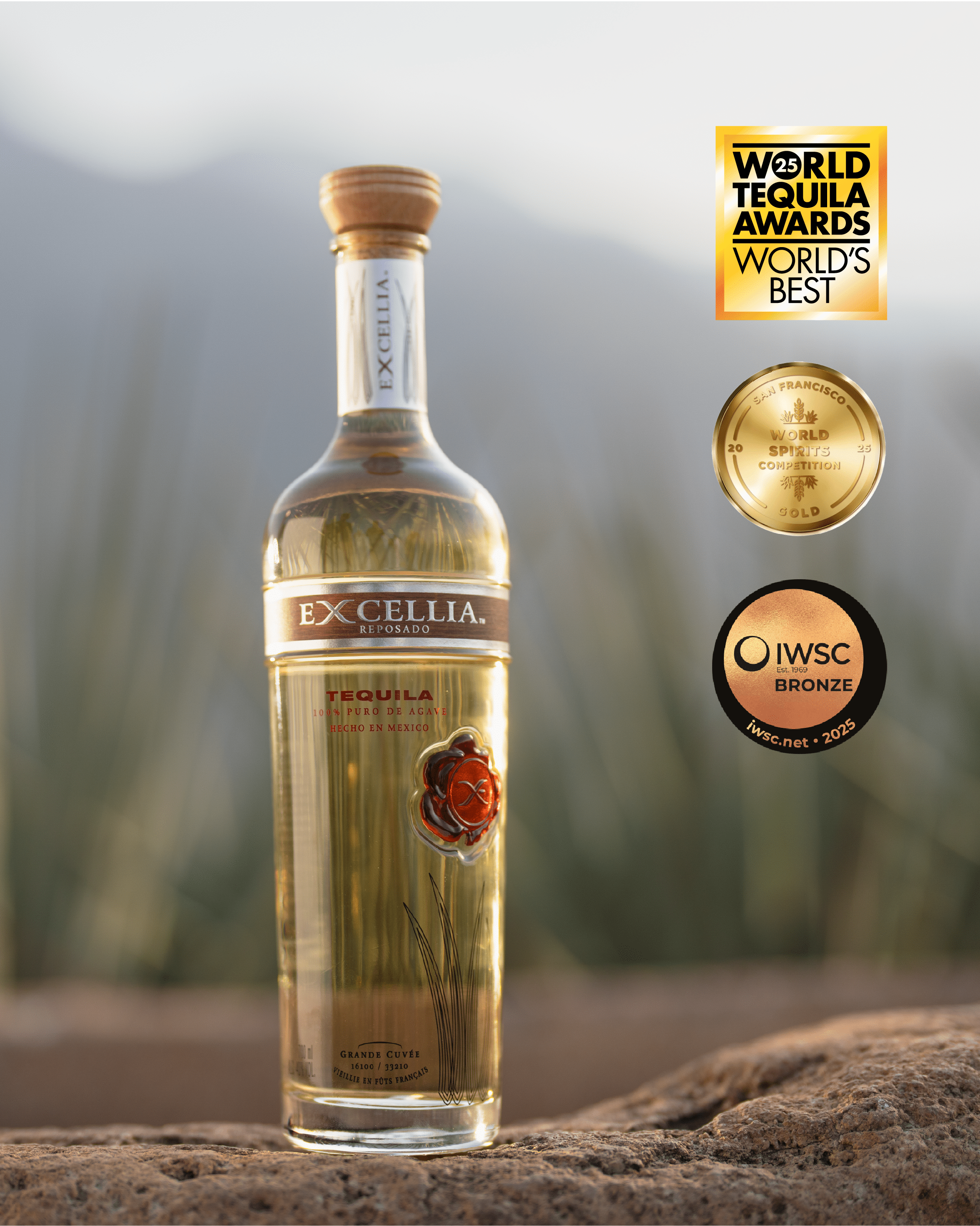 Excellia Tequila Reposado - 70cl Tequila Maison Villevert