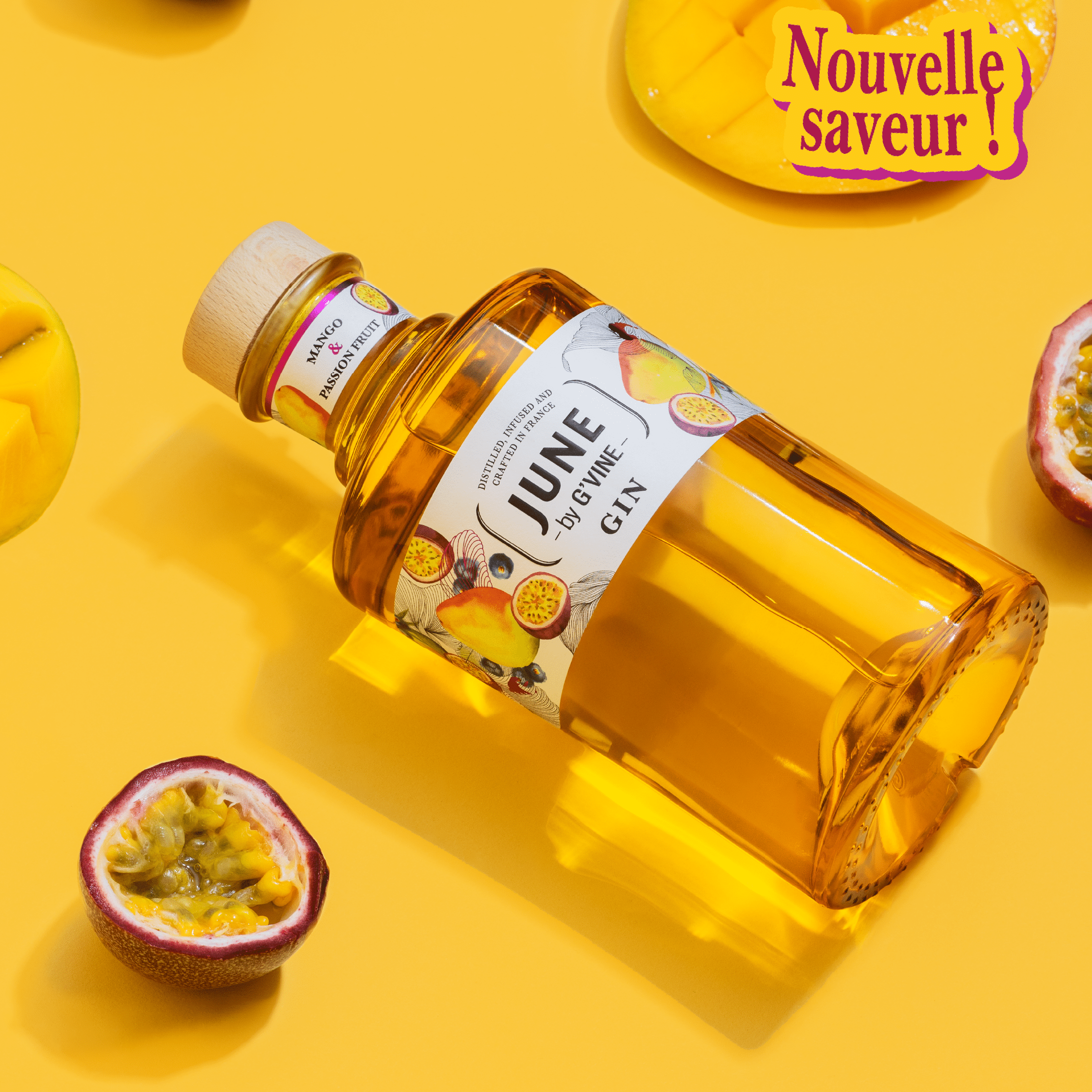 June Mangue & Fruit de la Passion - 70cl Gin Maison Villevert