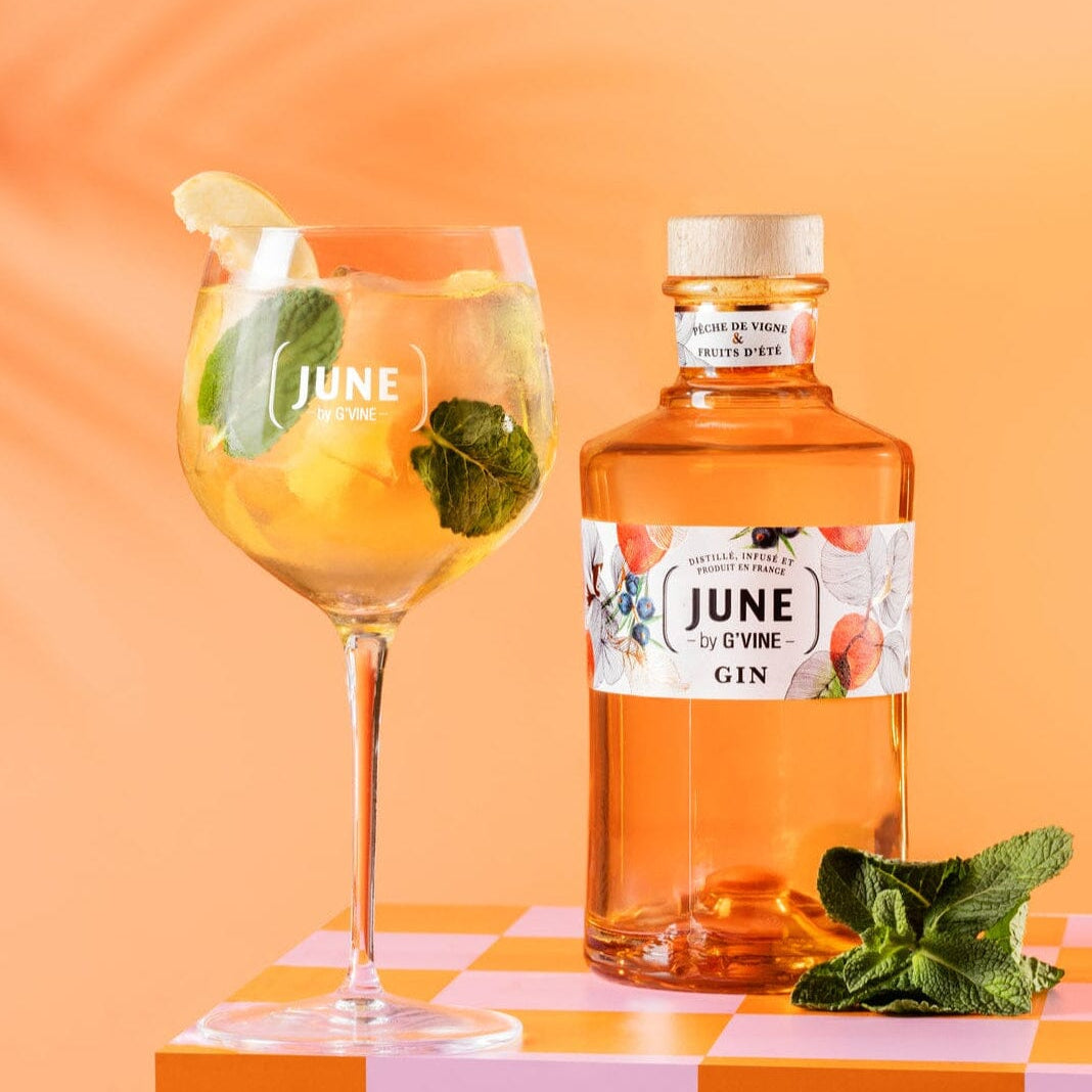 June Pêche de Vigne & Fruits d’été Gin Maison Villevert