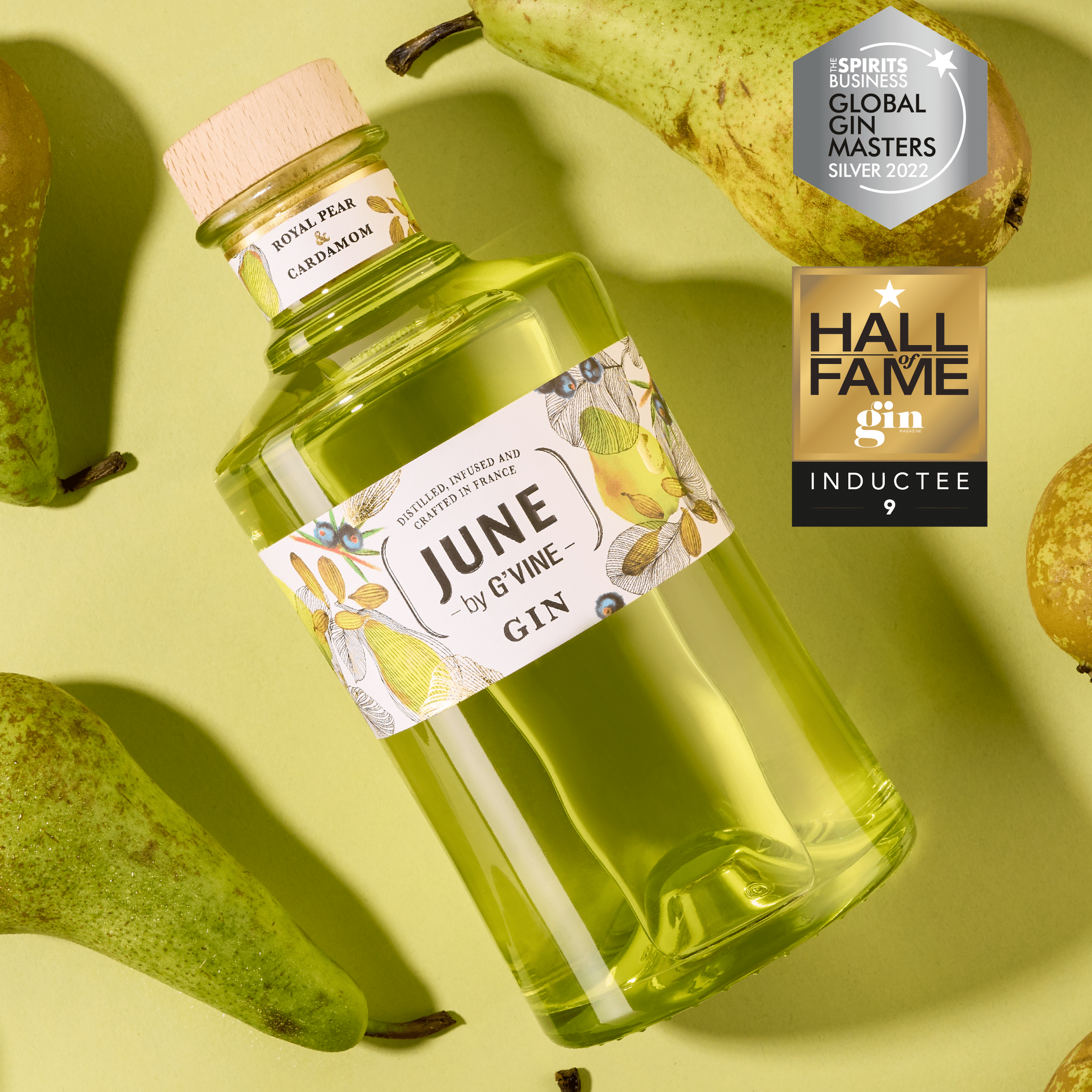 June Poire Royale & Cardamome - 70cl Gin Maison Villevert