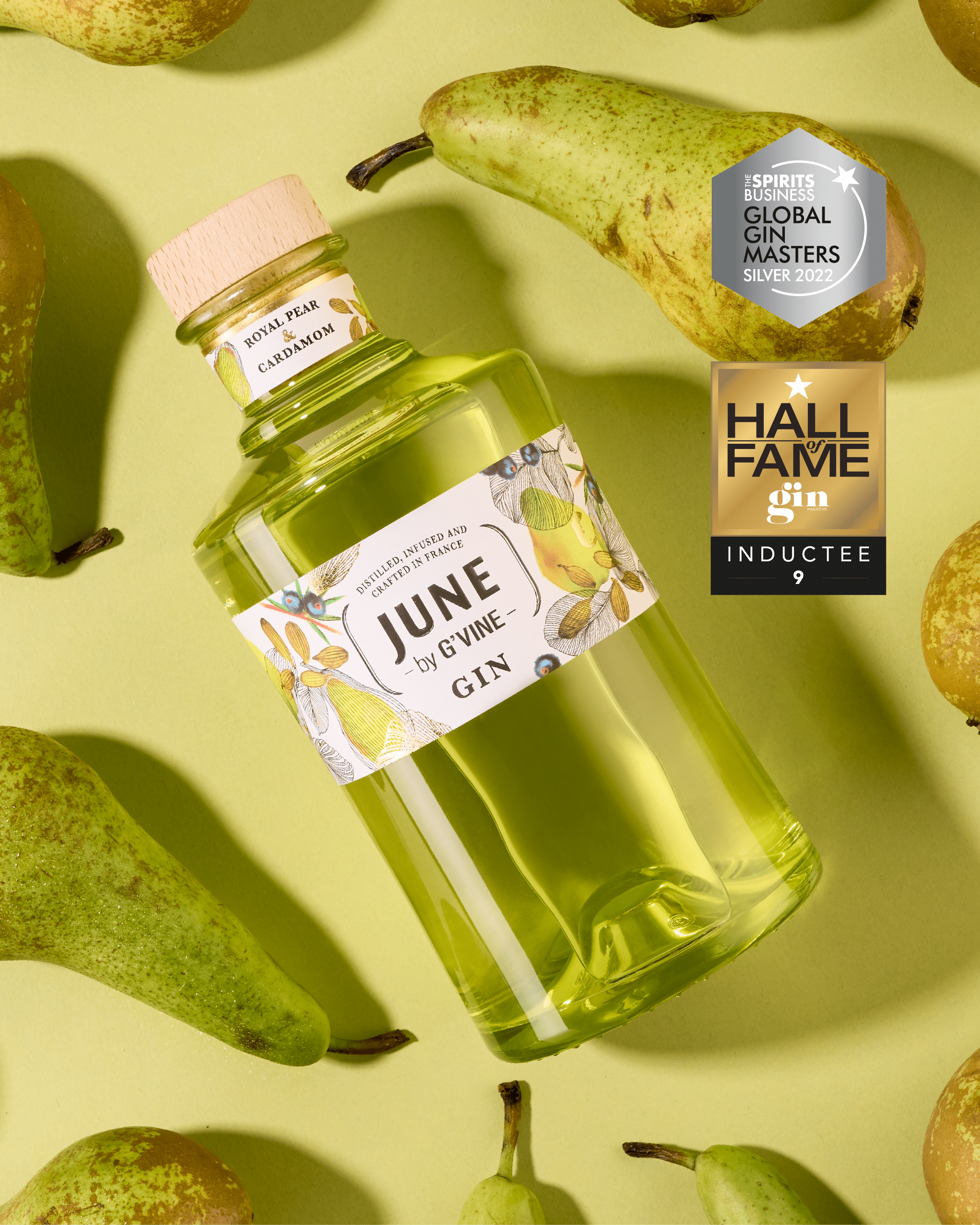 June Poire Royale & Cardamome - 70cl Gin Maison Villevert