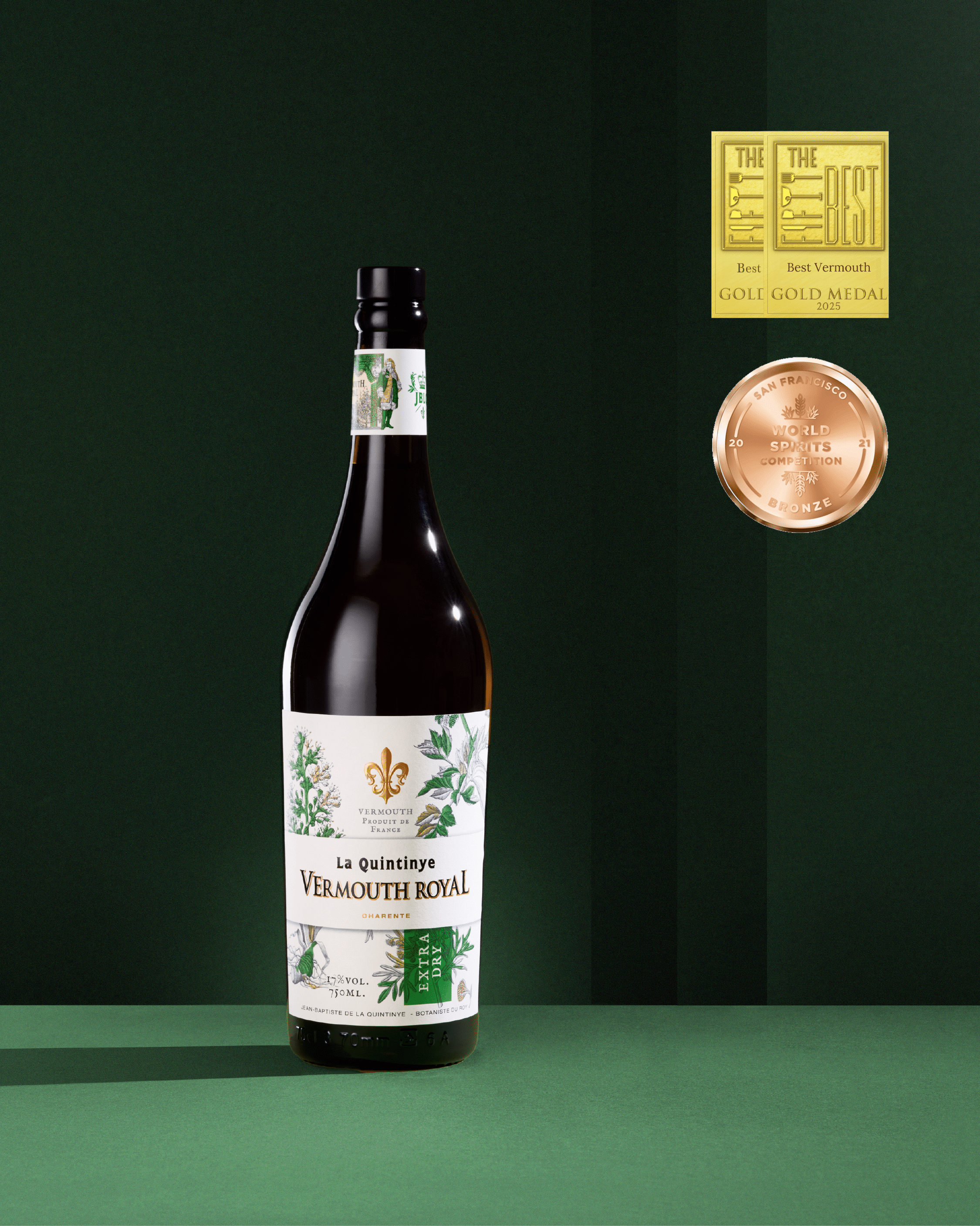 La Quintinye Vermouth Royal Extra Dry - 75cl Vermouth Maison Villevert