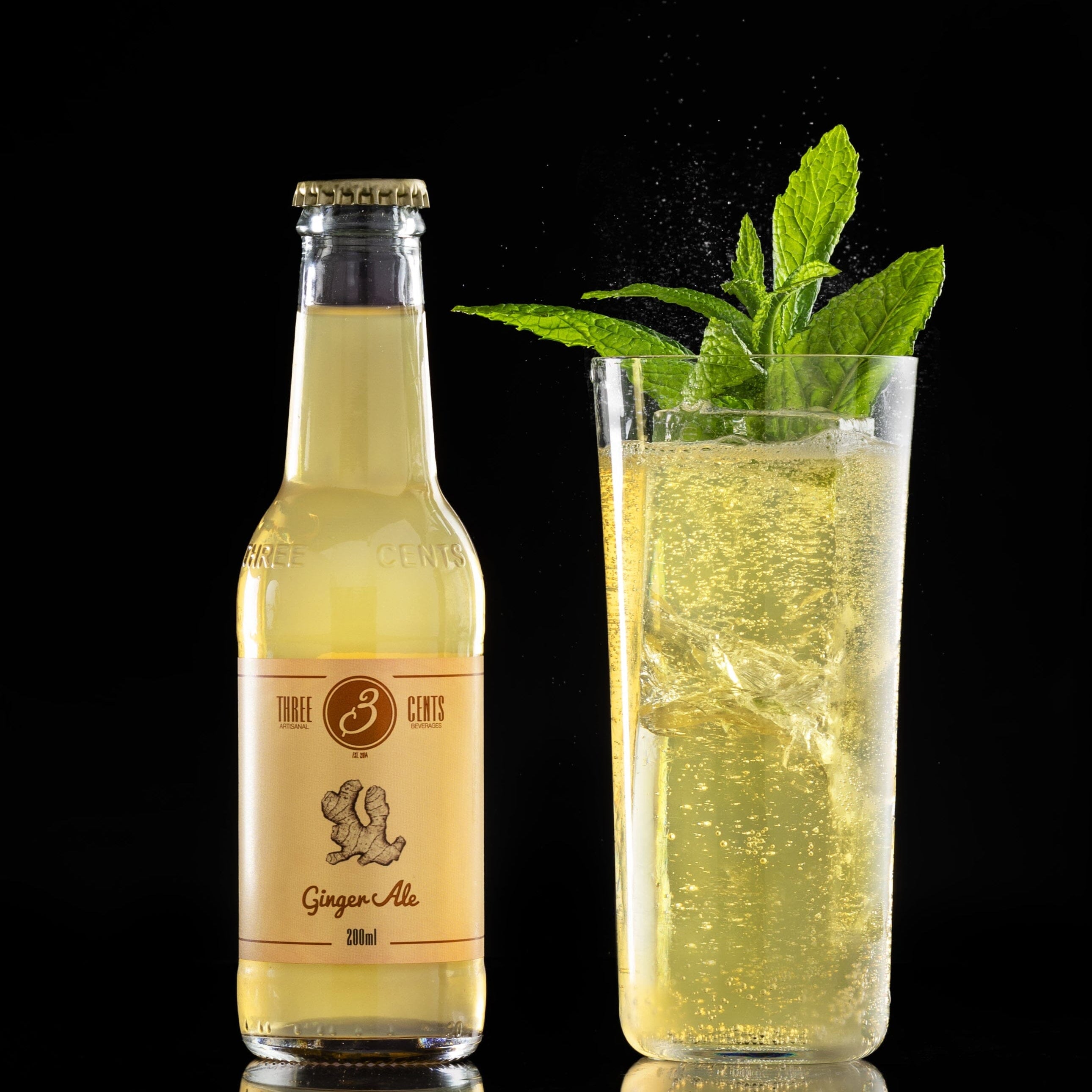 Three Cents Ginger Ale Soft & Mixer Marque Partenaire