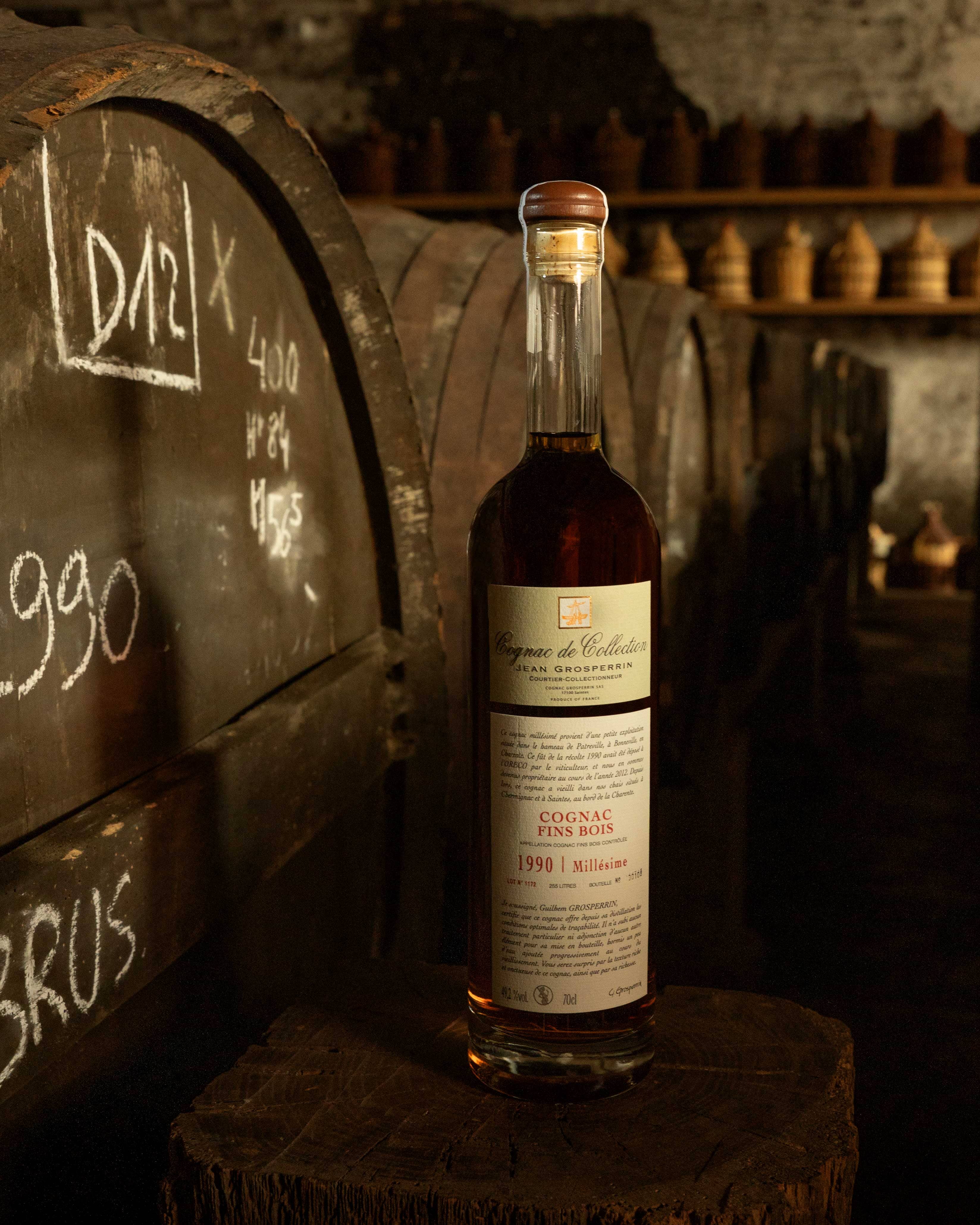 Cognac Grosperrin Vintage Fins Bois 1990 Cognac Maison Villevert 