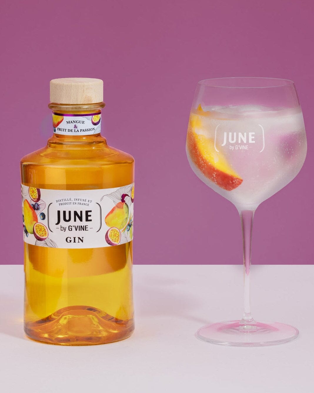June Mangue & Fruit de la Passion Gin Maison Villevert 