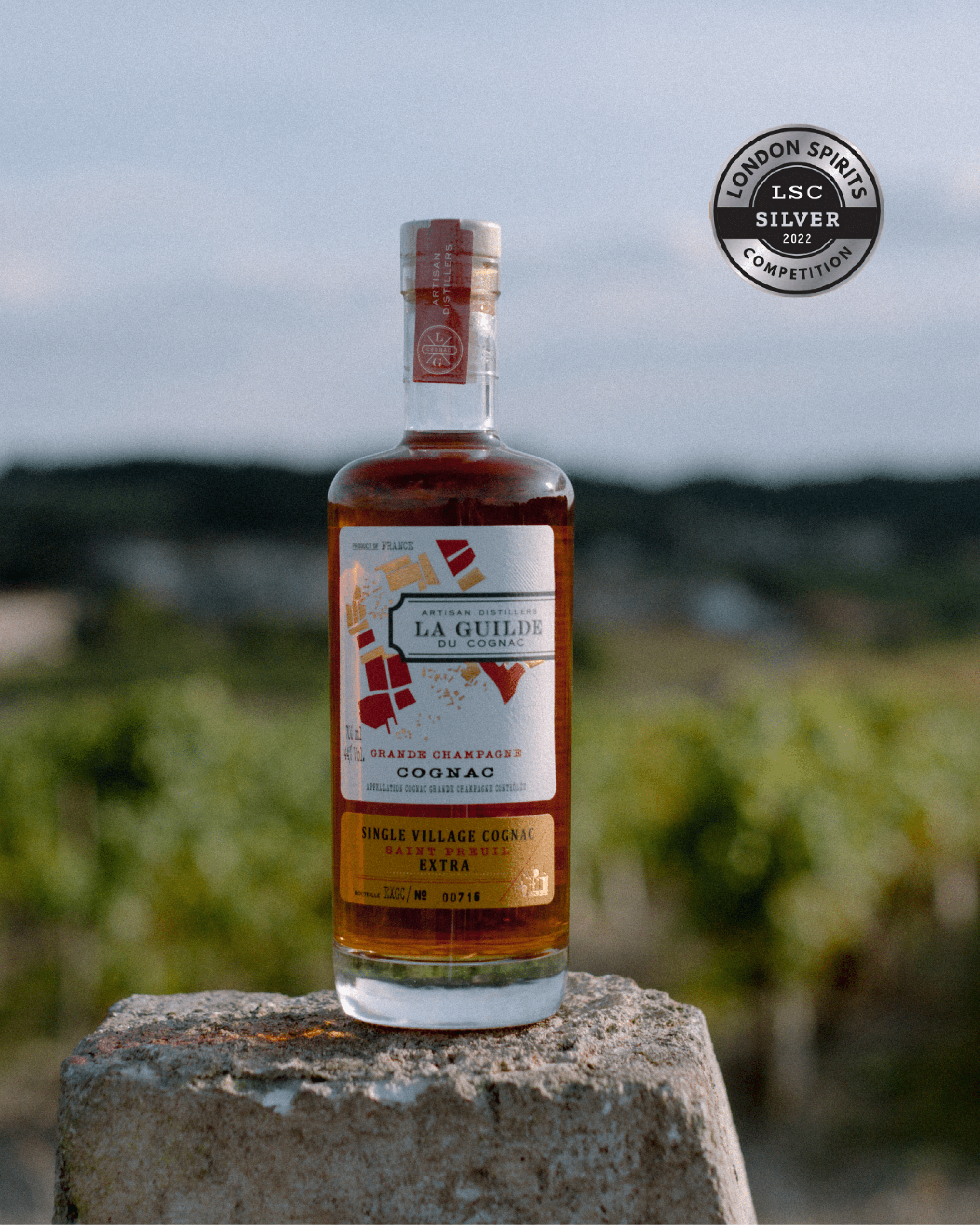 La Guilde du Cognac Grande Champagne 44° - 70cl Cognac Maison Villevert 