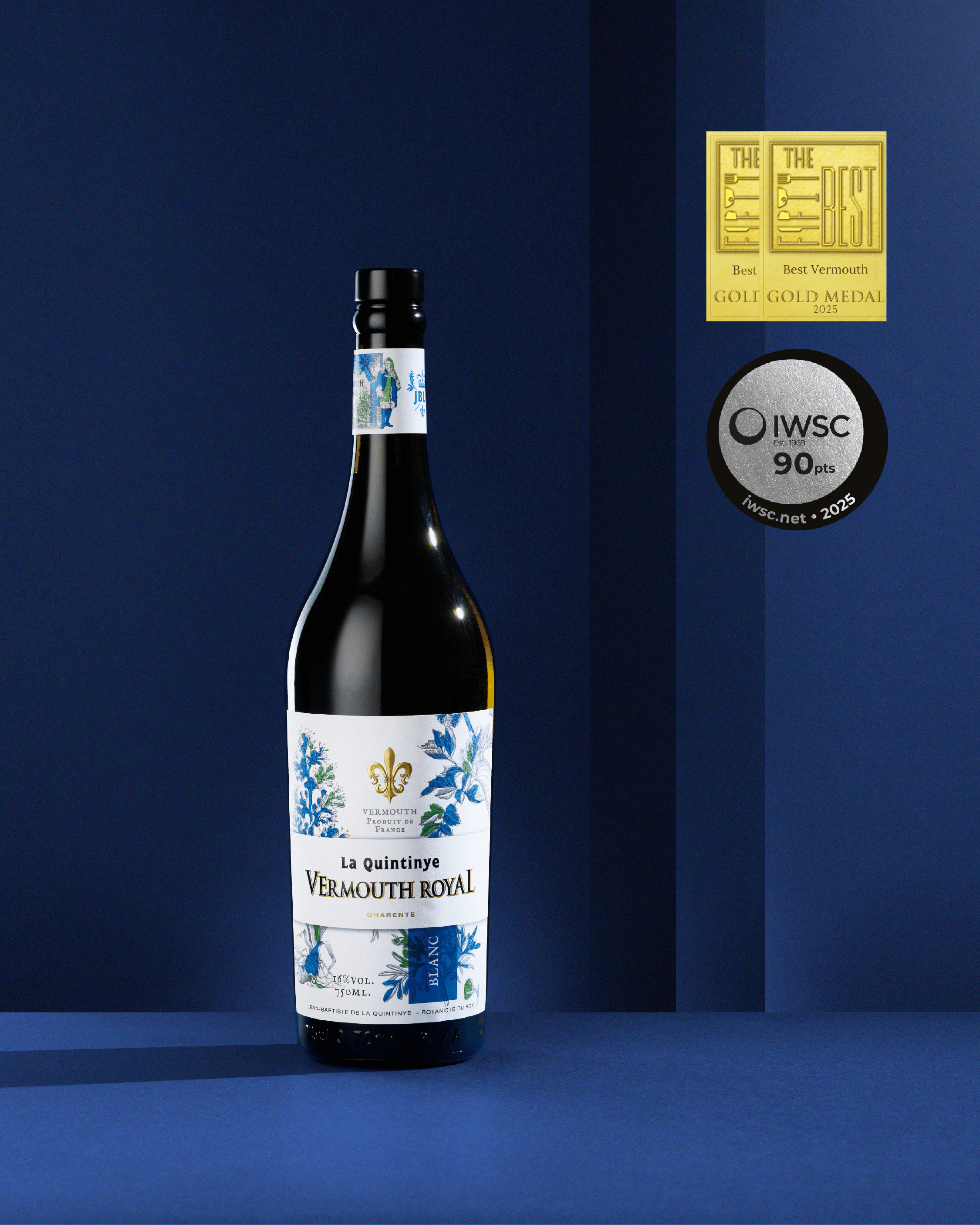 La Quintinye Vermouth Royal Blanc - 75cl Vermouth Maison Villevert 