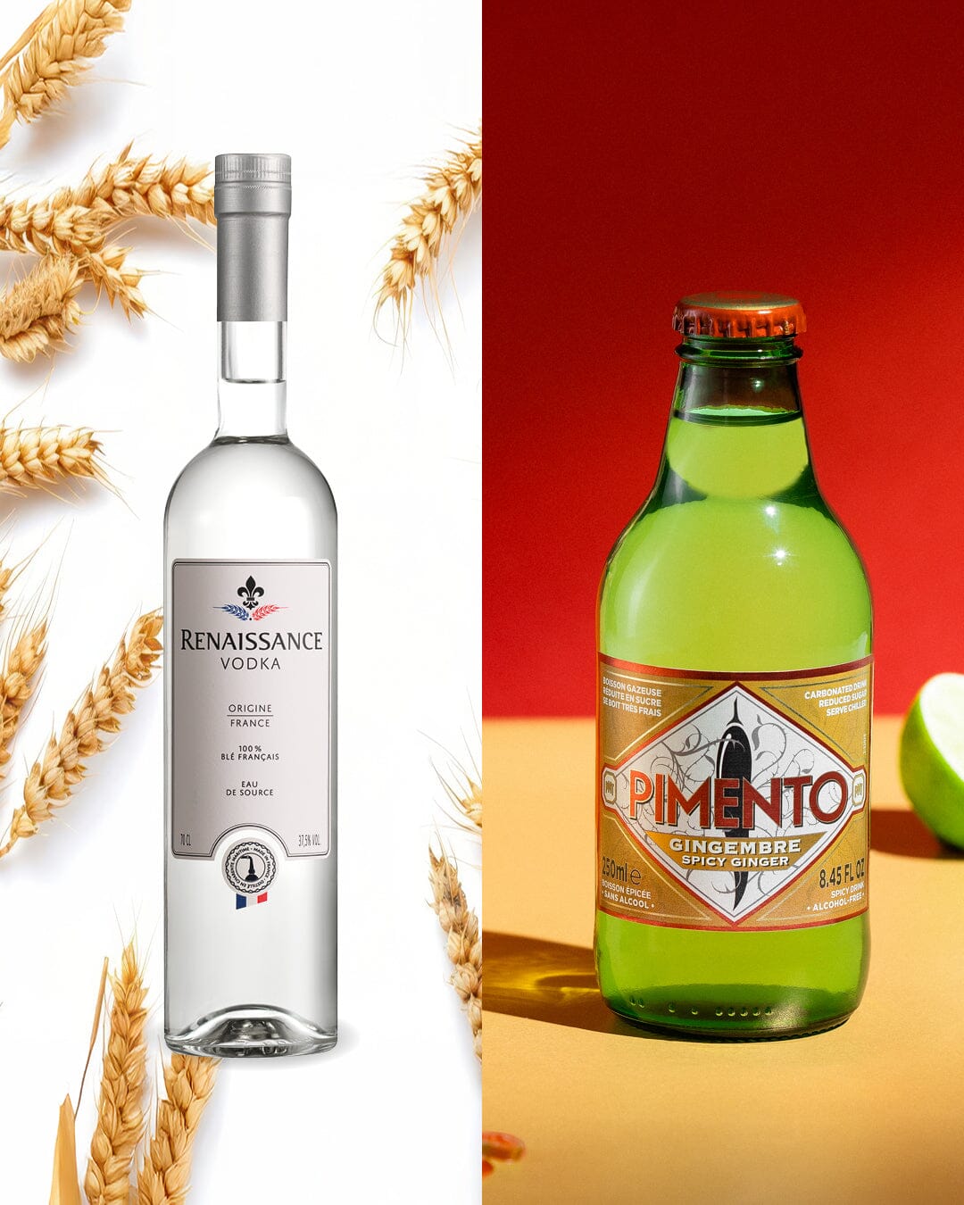 Offre Spicy Mule : 1 Vodka Renaissance + 6 Pimento Spicy Ginger Beer OFFERTS Vodka Maison Villevert 