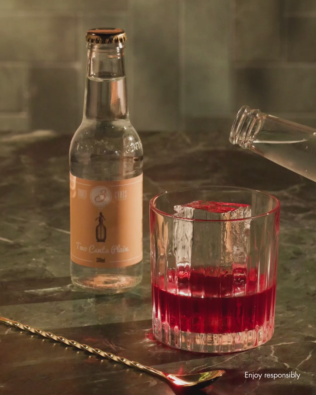 Three Cents Two Cents Plain - Premium Sparkling Water – Maison