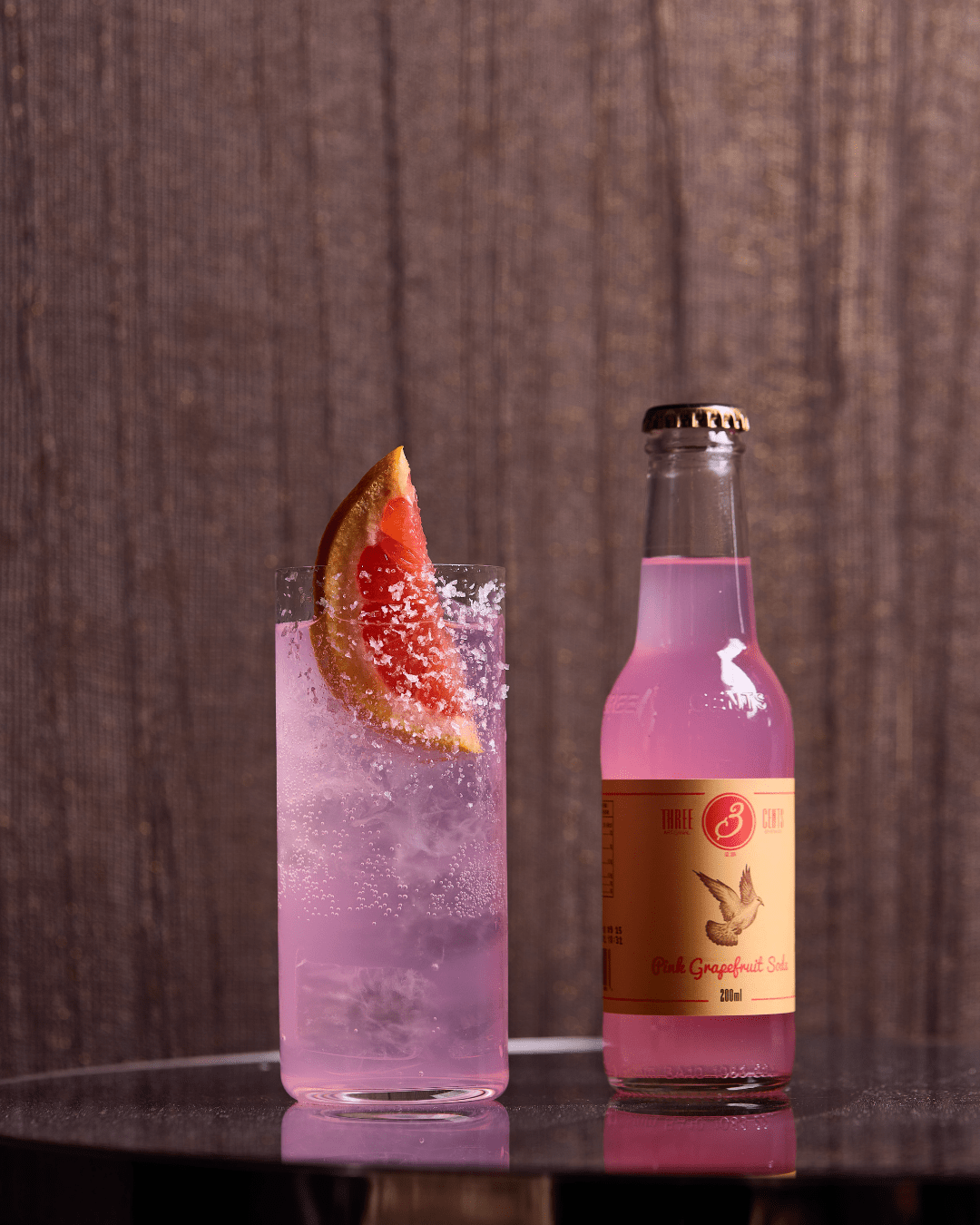 Three Cents Pink Grapefruit Soft & Mixer Marque Partenaire 