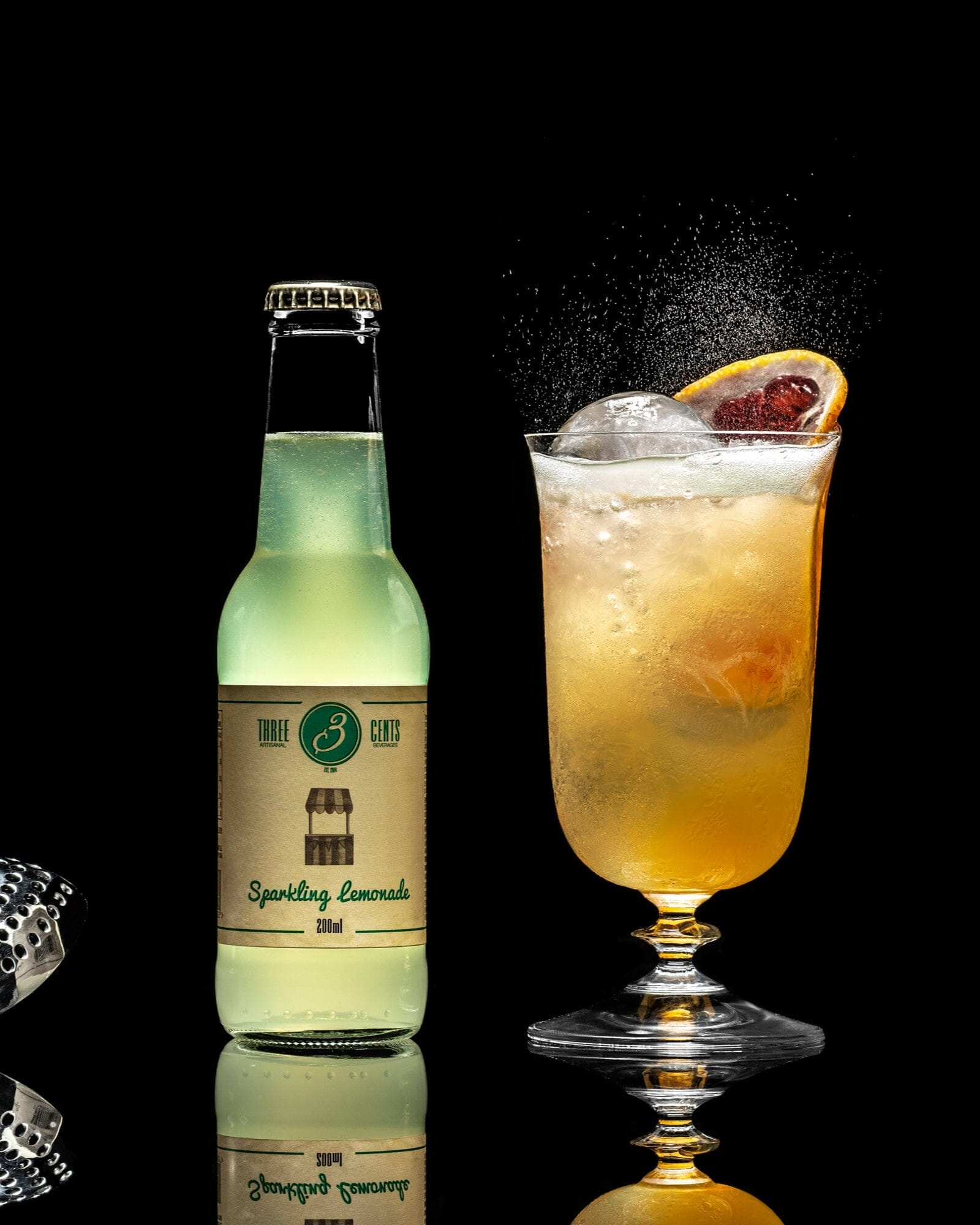 Three Cents Sparkling Lemonade Soft & Mixer Marque Partenaire 