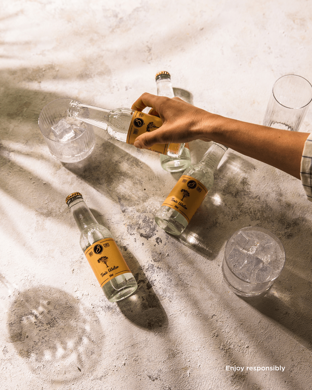 Three Cents Tonic Water Soft & Mixer Marque Partenaire 